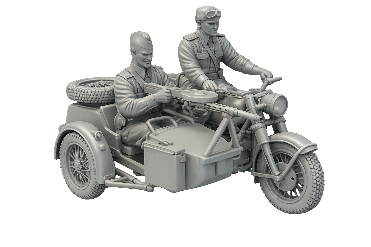 IMZ-Ural M-72 Schweres Militärmotorrad mit Beiwagen
