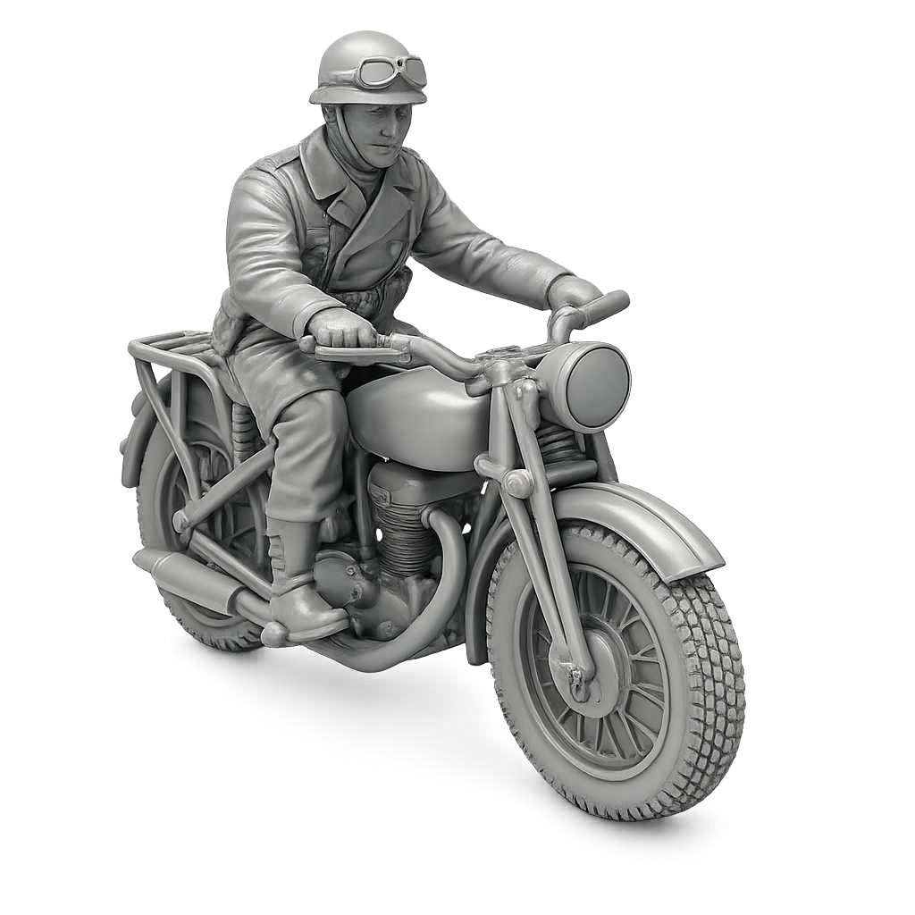 BSA M20 inkl. Fahrer