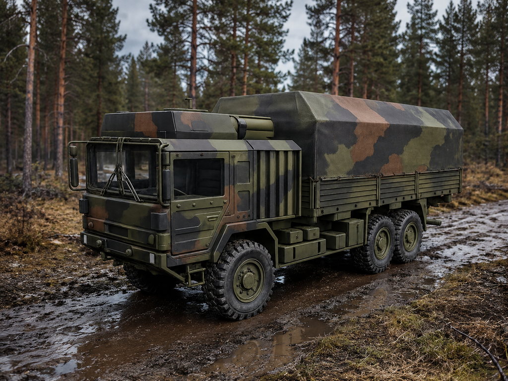 MAN HX58 Geschützter Militärlastkraftwagen mit Pritschenaufbau