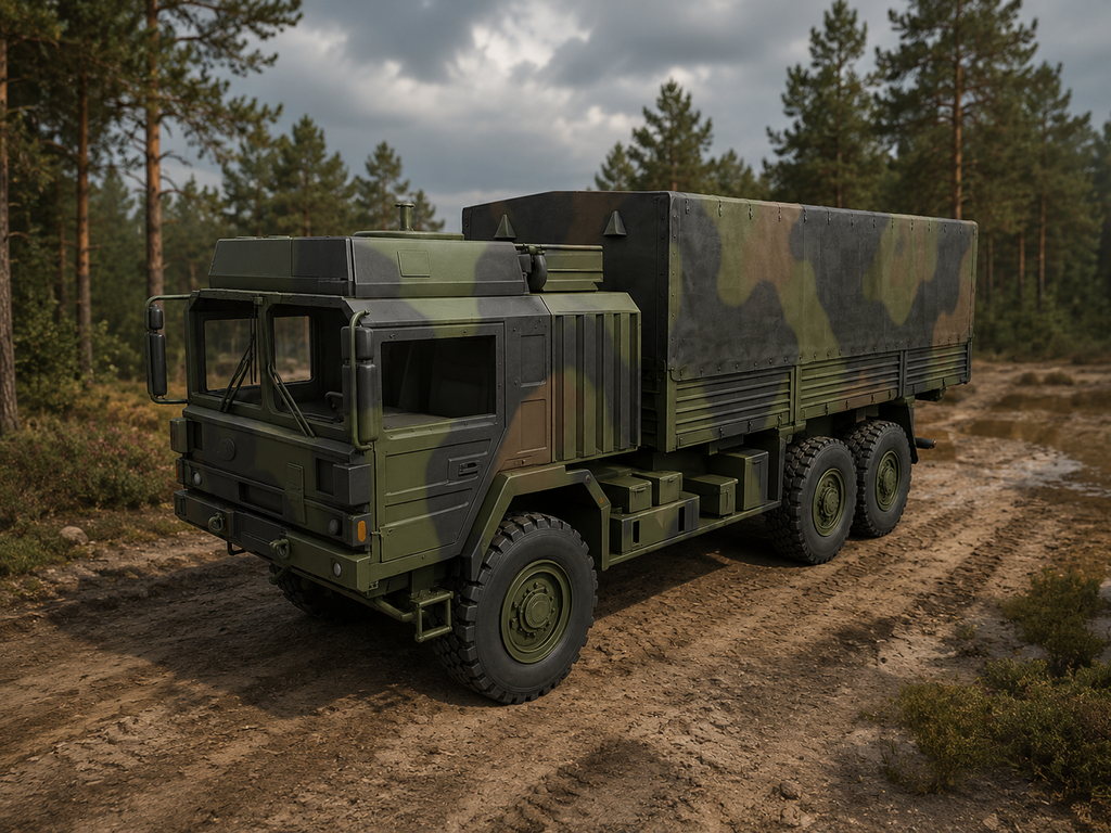 MAN HX58 Militärlastkraftwagen Pritsche mit Planen-Aufbau Typ 01