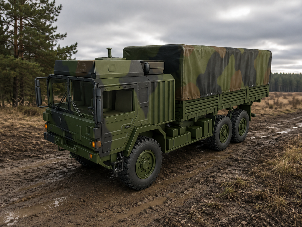 MAN HX58 Militärlastkraftwagen Pritsche mit Planen-Aufbau Typ 02