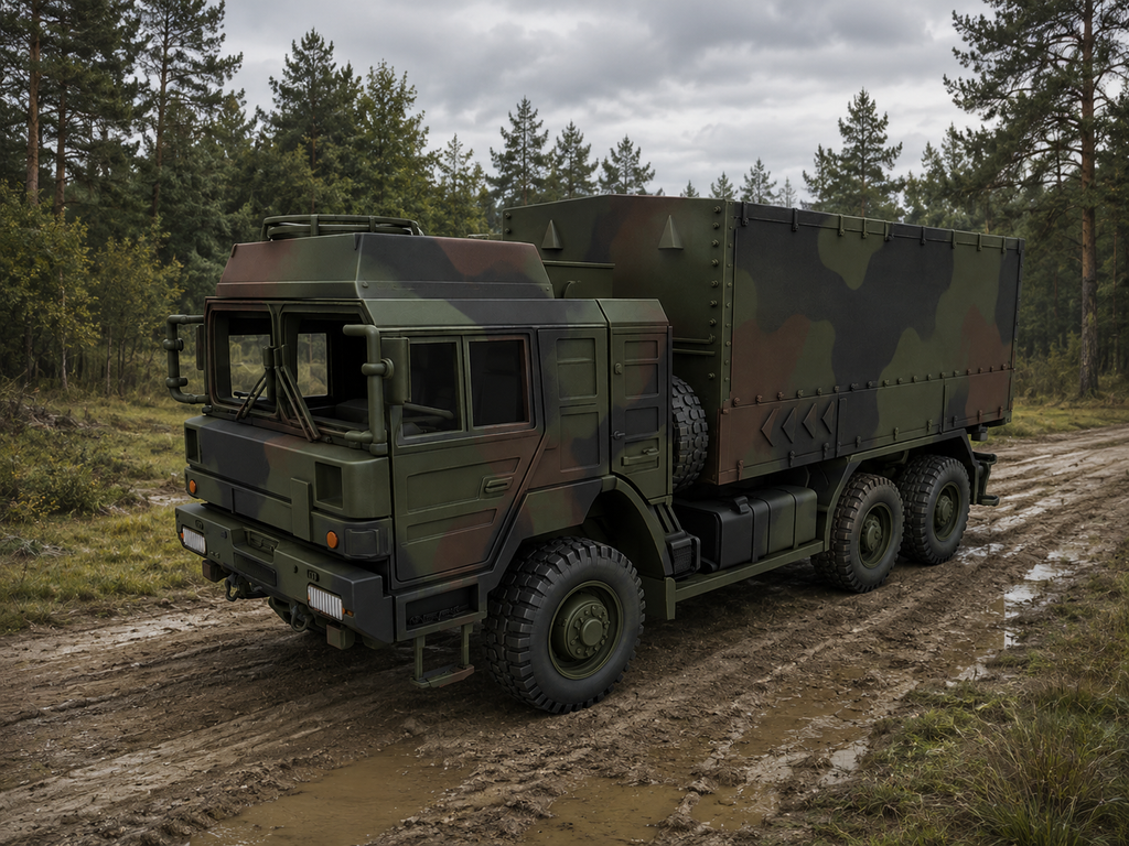 RMMV HX2 6×6 Pritsche mit geschlossenem Planen-Aufbau Typ 01