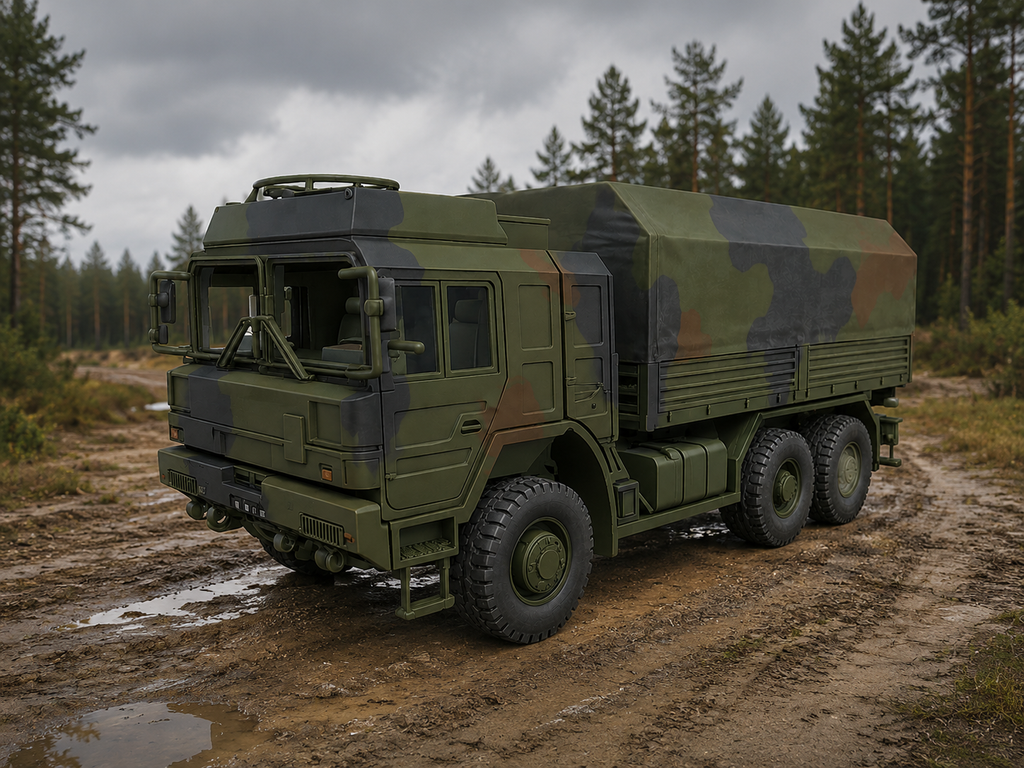 RMMV HX2 6×6 Geschütztes Fahrerhaus mit geschlossener, geschützter Pritsche