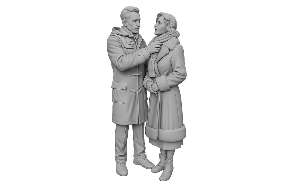 Pärchen - Winterszene der 1930er-Jahre (Kopie)