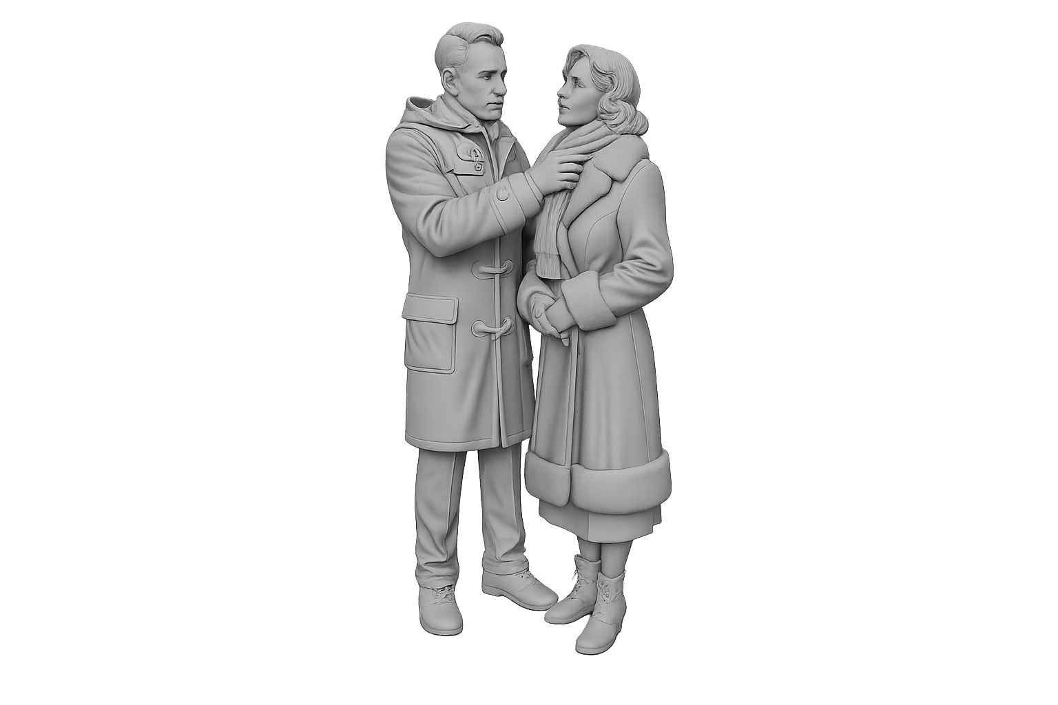 Pärchen - Winterszene der 1930er-Jahre (Kopie)