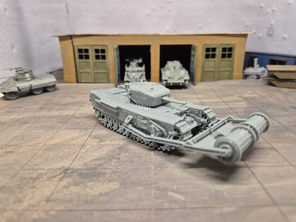 Churchill AVRE Mk. IV Bobbin Type B Gepanzerter Pionier- und Fahrbahnlegepanzer