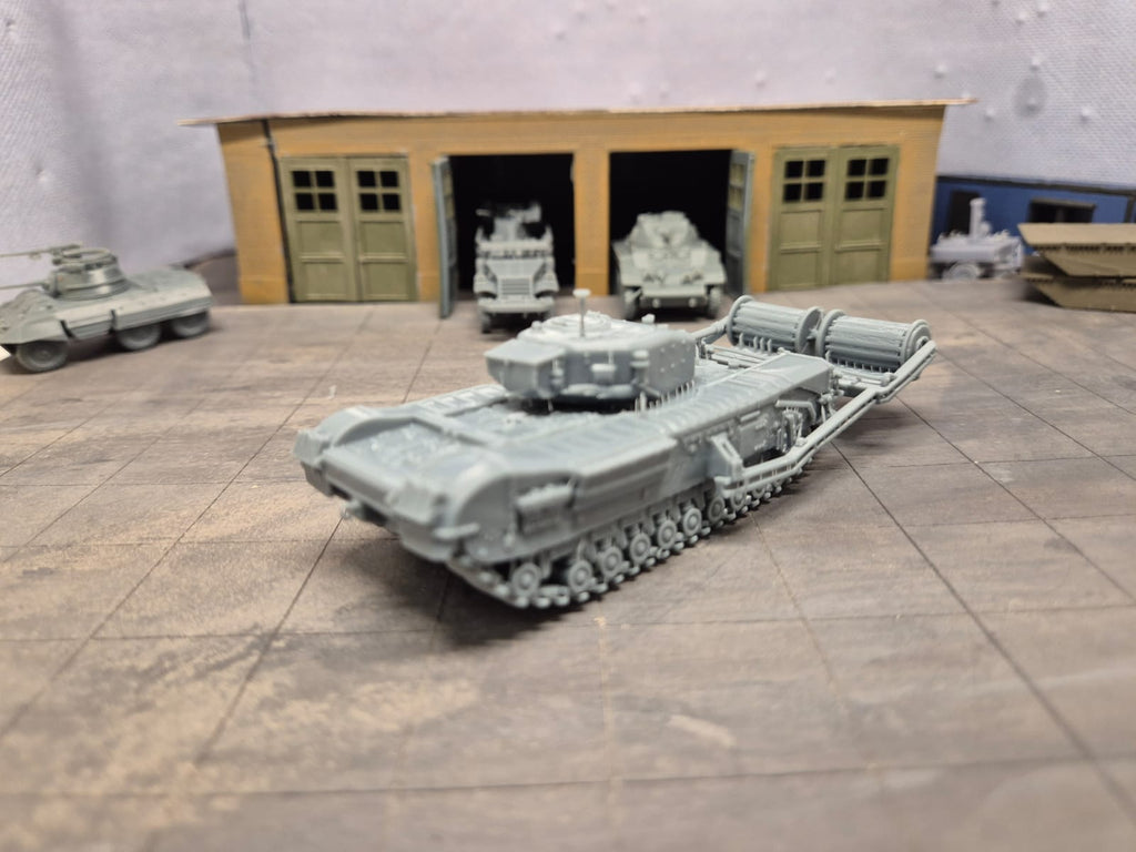 Churchill AVRE Mk. IV Bobbin Type B Gepanzerter Pionier- und Fahrbahnlegepanzer