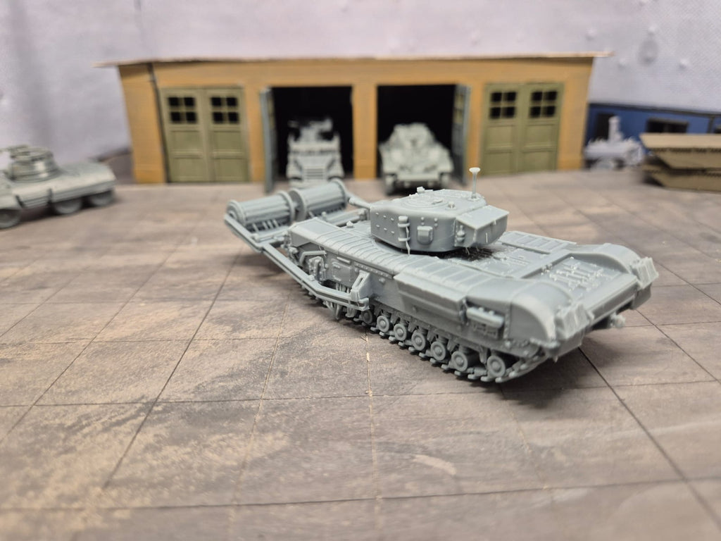Churchill AVRE Mk. IV Bobbin Type B Gepanzerter Pionier- und Fahrbahnlegepanzer