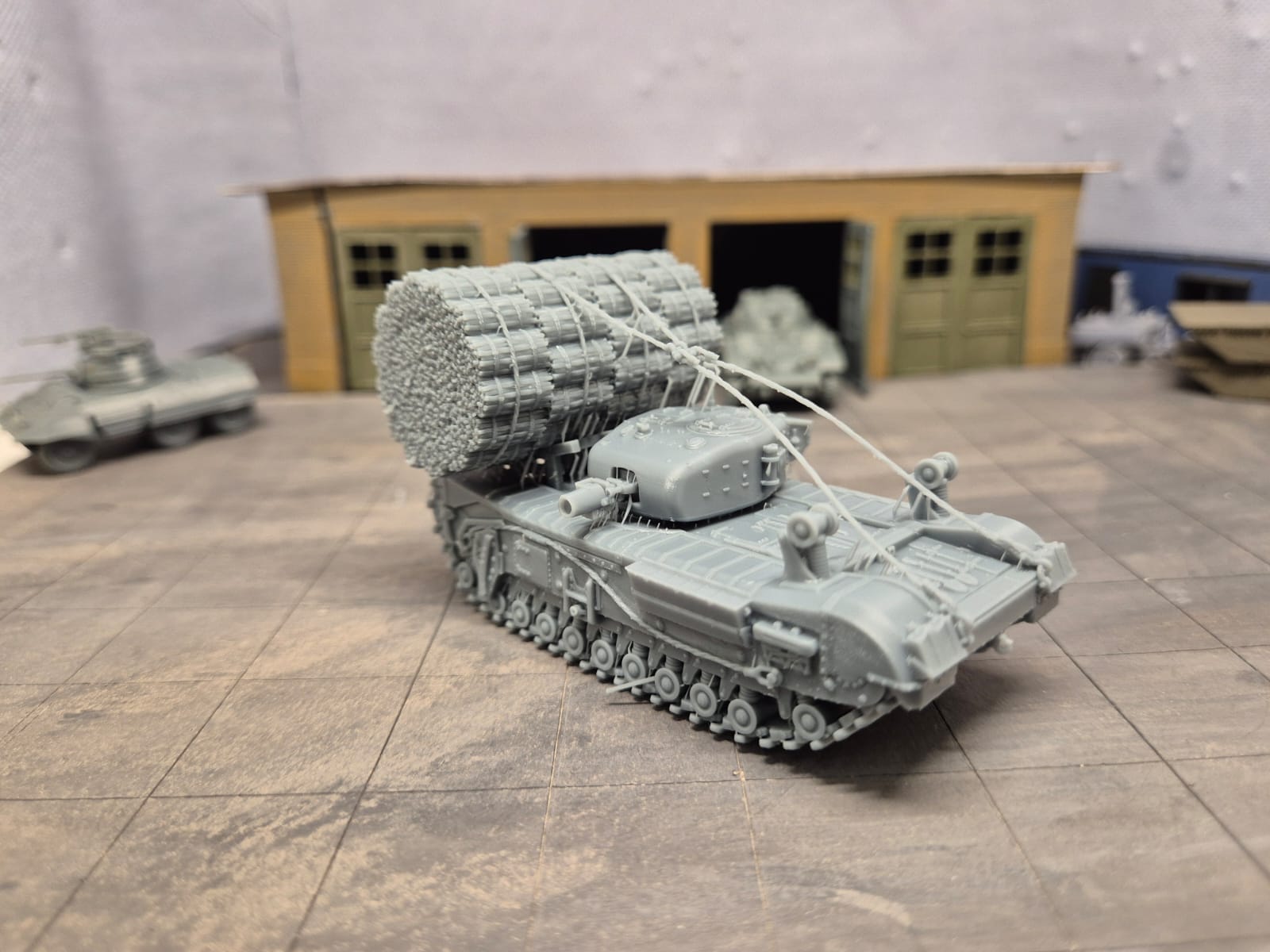 Churchill Mk. IV Gepanzerter Pionier- und Hindernisräumpanzer mit Faschinenträger