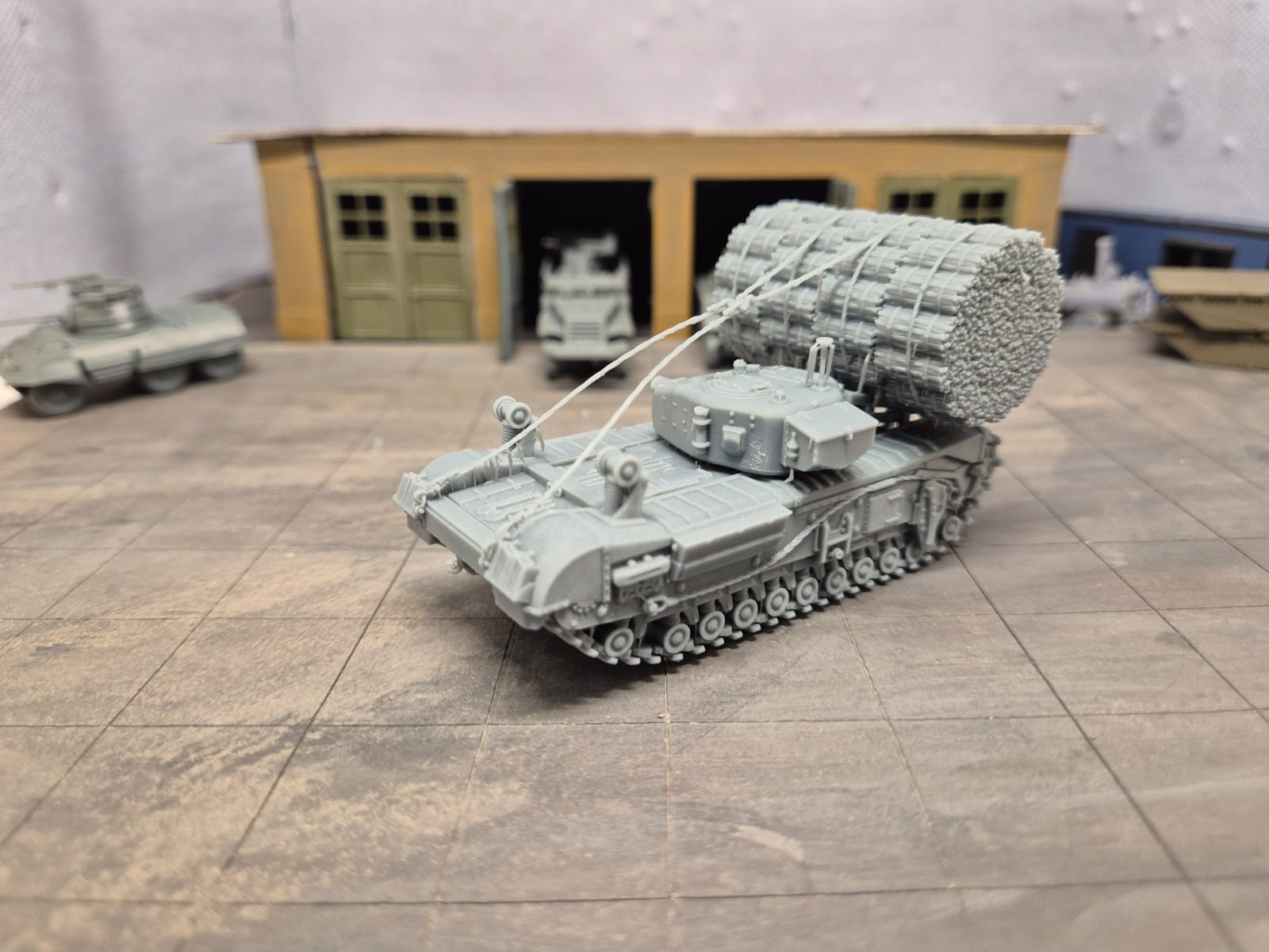 Churchill Mk. IV Gepanzerter Pionier- und Hindernisräumpanzer mit Faschinenträger