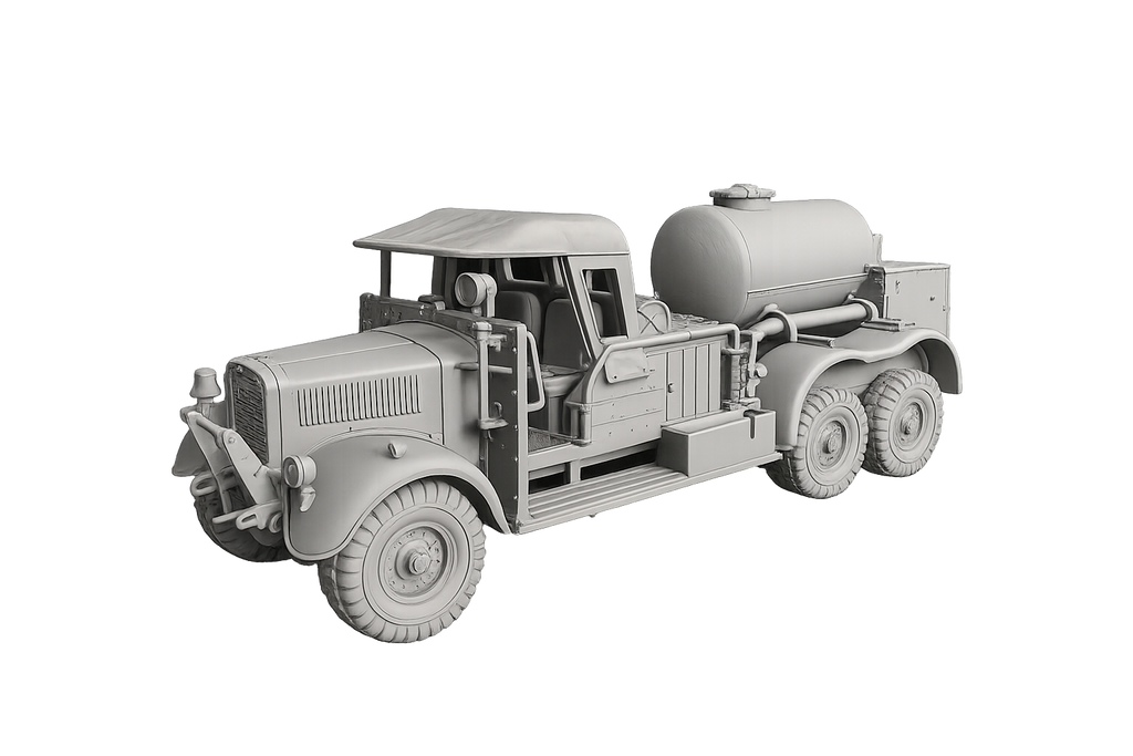 Fordson WOT1 mit großen Schaumstofftank Flugfeldfeuerwehr