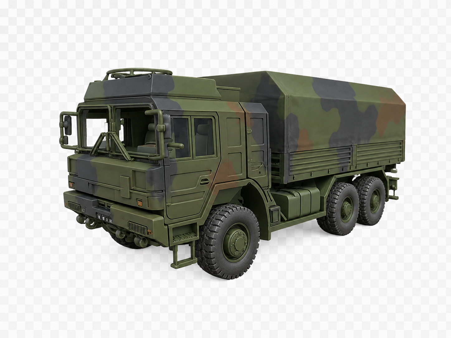 RMMV HX2 6×6 Geschütztes Fahrerhaus mit geschlossener, geschützter Pritsche