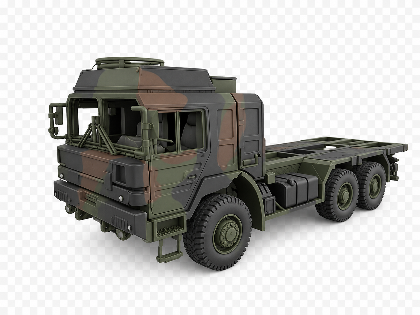 RMMV HX2 6×6 Containerchassis-Aufbau