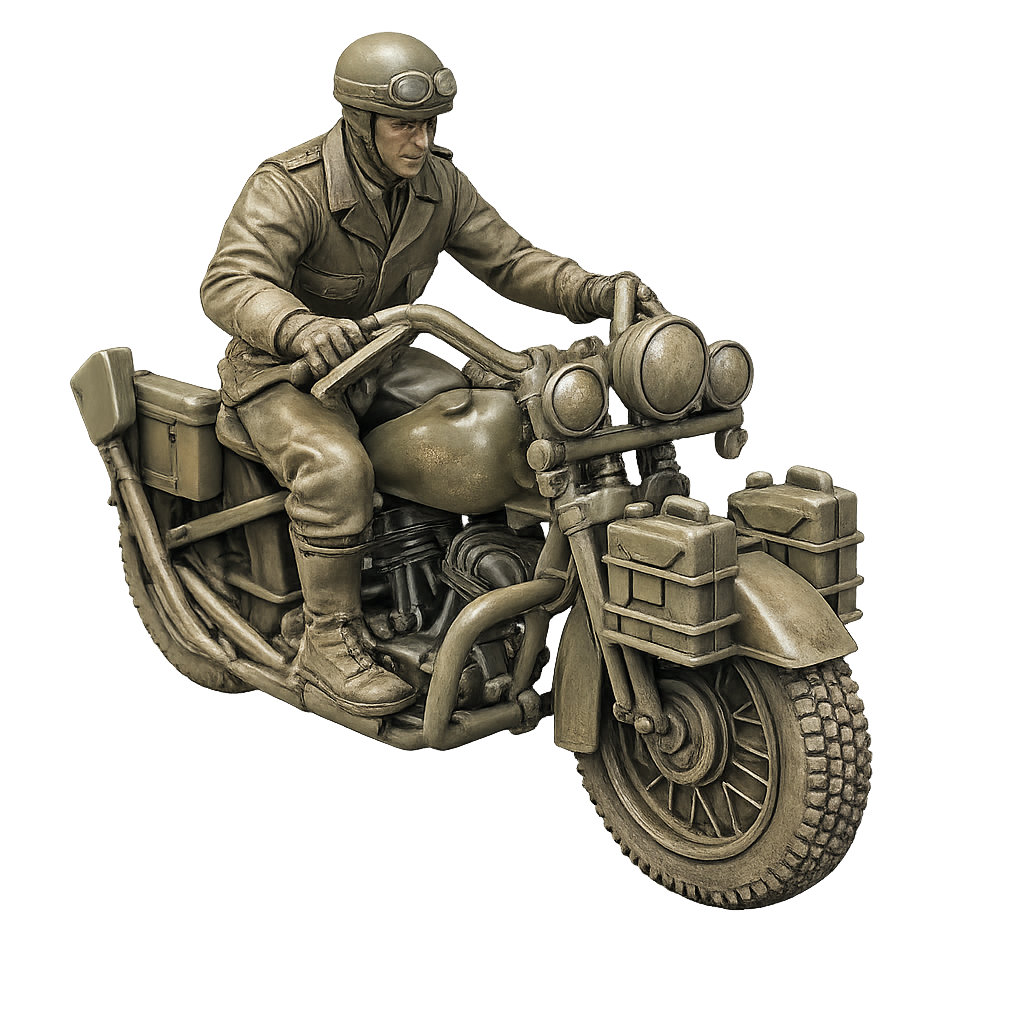 Harley-Davidson WLA inkl. Fahrer
