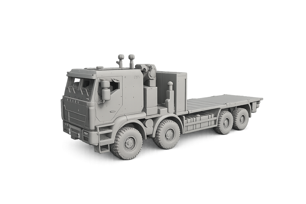IVECO 8×8 Flachbettplattform mit hydraulischem Ladekran