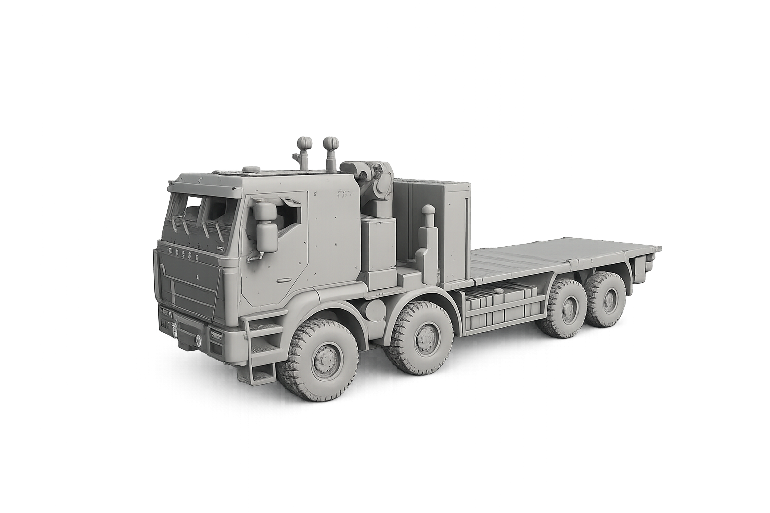 IVECO 8×8 Flachbettplattform mit hydraulischem Ladekran