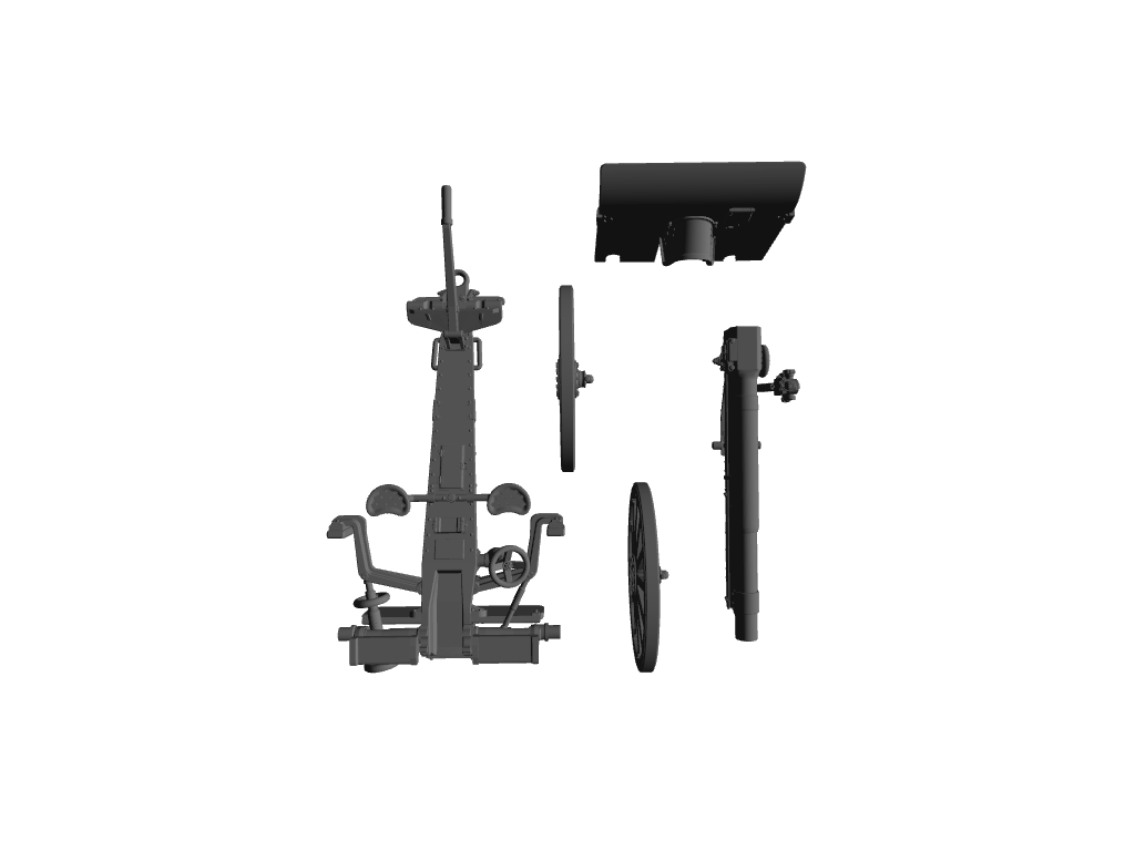 Krupp 75-mm-Feldkanone Modell 1903 Leichte gezogene Feldkanone