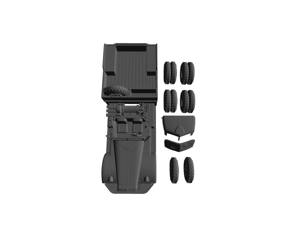 M20 Schwere Panzertransporter- und Ballastzugmaschine mit Panzerscheibe und offene Ballastpritsche
