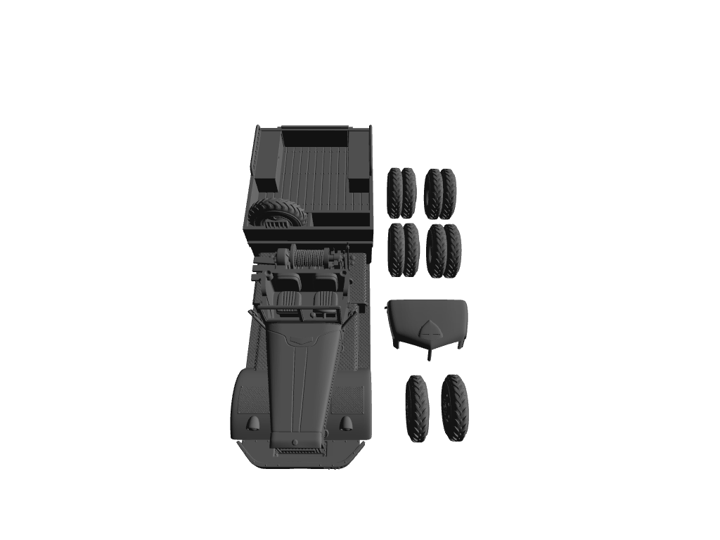 M20 Schwere Panzertransporter- und Ballastzugmaschine mit offener Ballastpritsche