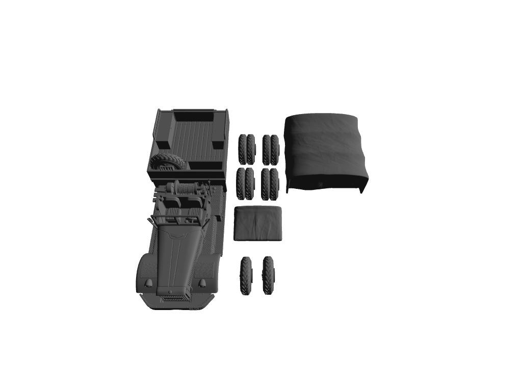 M20 Schwere Panzertransporter- und Ballastzugmaschine mit Leichte Kabinenausführung mit geschlossenem Planenaufbau