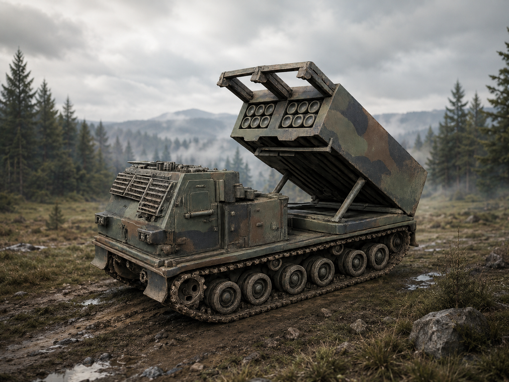 M270 MLRS Gepanzerter Mehrfachraketenwerfer Aktiv-Modus