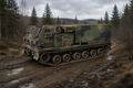 M270 MLRS Gepanzerter Mehrfachraketenwerfer Transport-Modus