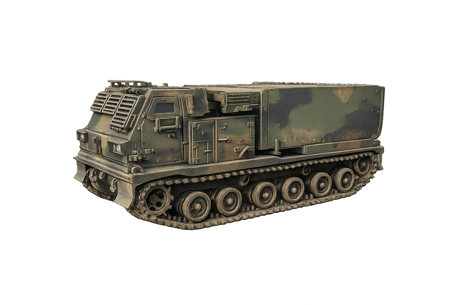 M270 MLRS Gepanzerter Mehrfachraketenwerfer Transport-Modus