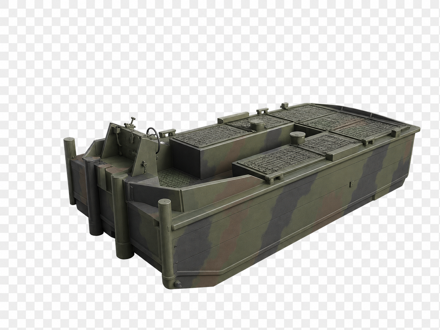 Motorboot 3 – M3-Boot „PEGASUS“ Militärisches Arbeits-, Schub- und Brückenboot