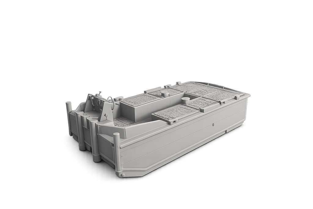Motorboot 3 – M3-Boot „PEGASUS“ Militärisches Arbeits-, Schub- und Brückenboot