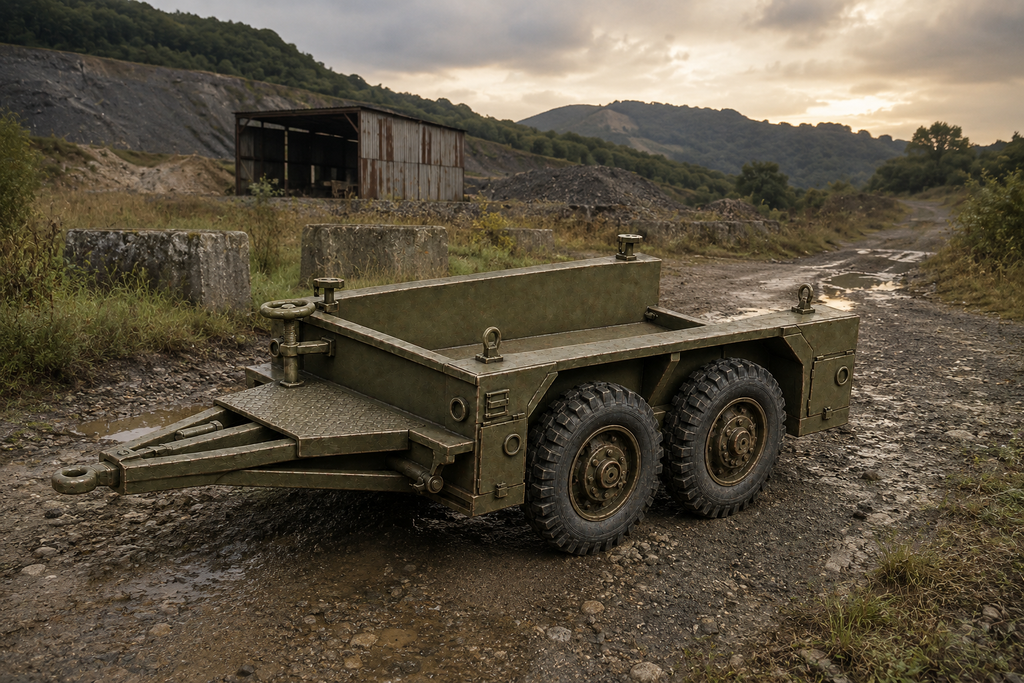 M7 Schwerer Offener vier­rädriger Militäranhänger