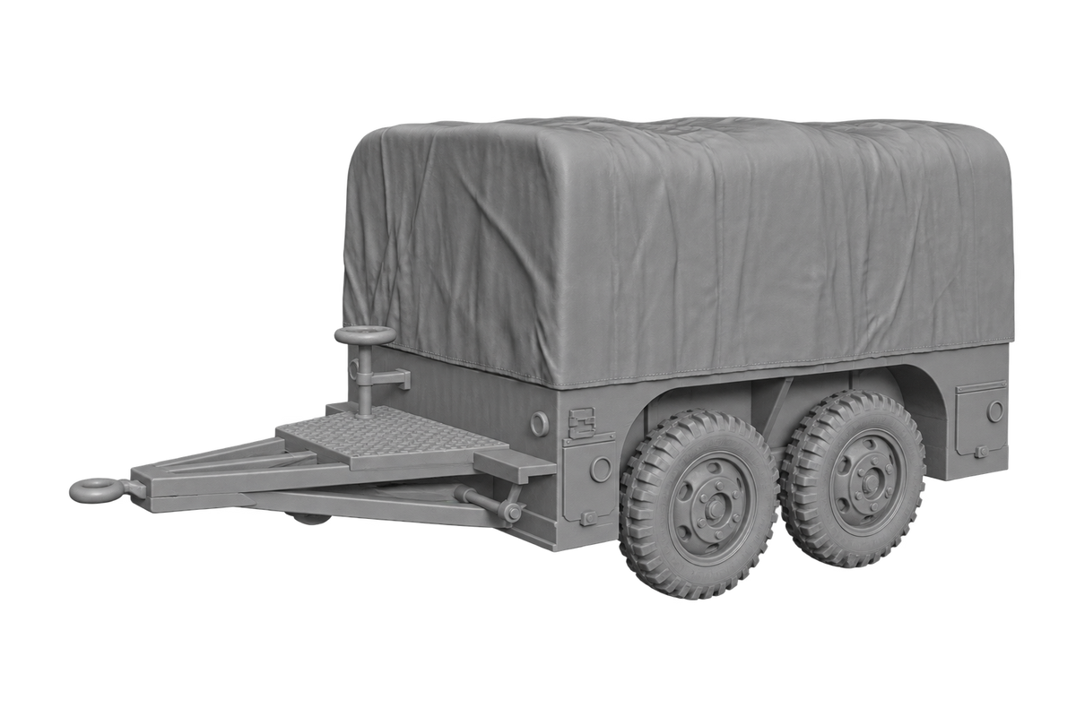 M7 Schwerer Geschlossener vierrädriger Militäranhänger Type 01