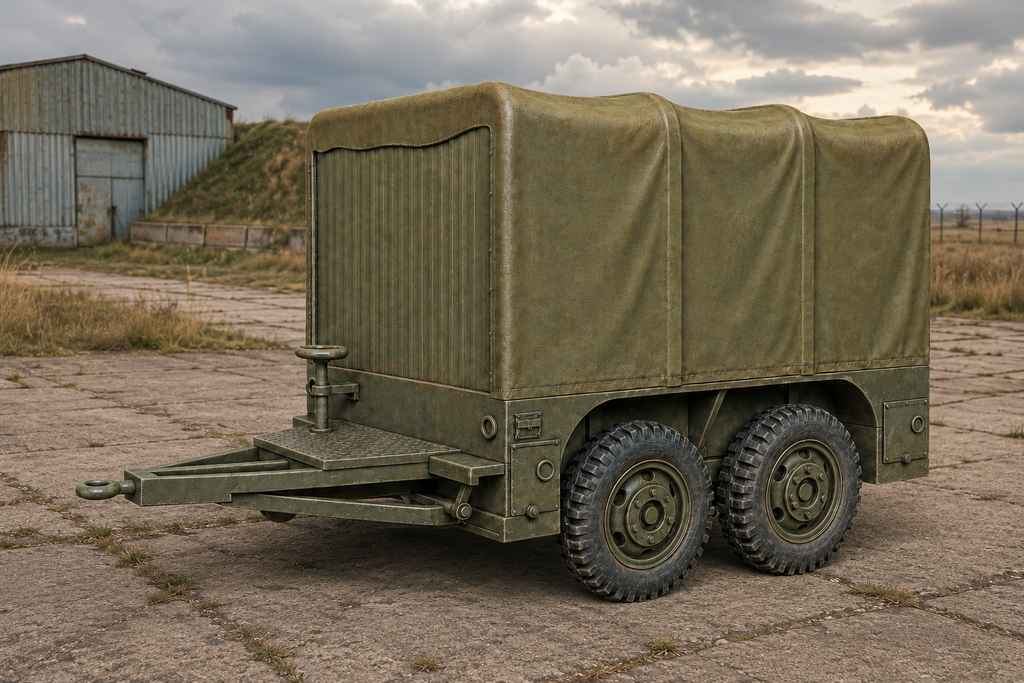M7 Schwerer Geschlossener vierrädriger Militäranhänger Type 02