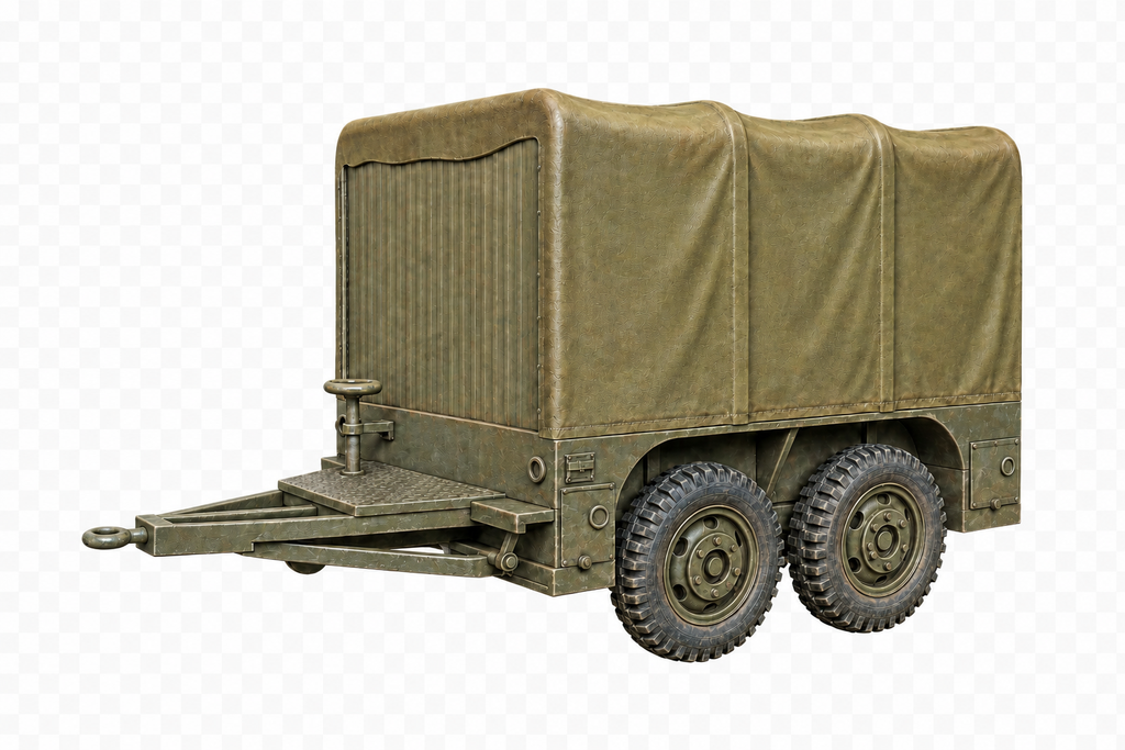 M7 Schwerer Geschlossener vierrädriger Militäranhänger Type 02