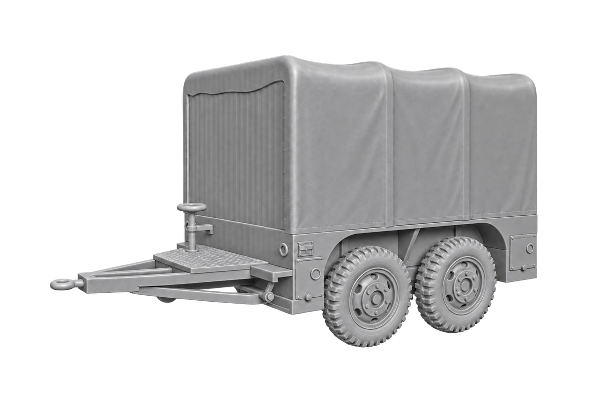 M7 Schwerer Geschlossener vierrädriger Militäranhänger Type 02