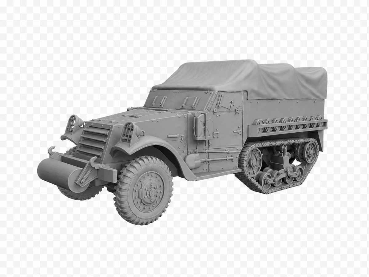 M5 Gepanzerter Halbketten-Mannschaftstransporter Mit aufgezogenem Verdeck