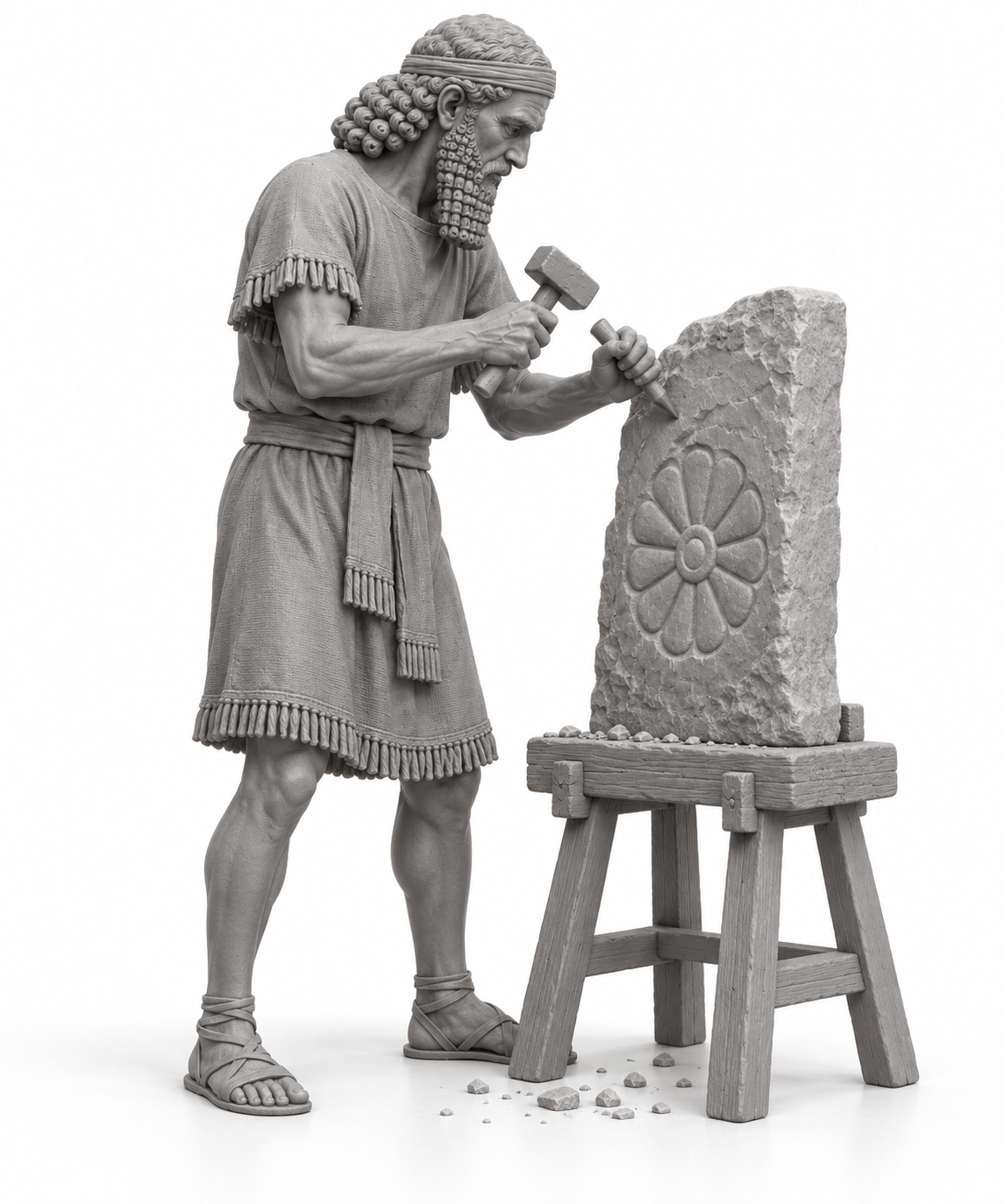 Assyrischer Reliefbildhauer - Antike – Vorderer Orient - Assyrische Handwerker
