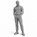 Skinhead mit Poloshirt - Subkulturen & Straßenleben - Skinhead-Subkultur