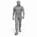 Skinhead mit Hosenträgern - Subkulturen & Straßenleben - Skinhead-Subkultur