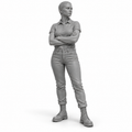 Skinhead-Frau mit Poloshirt - Subkulturen & Straßenleben - Skinhead-Subkultur