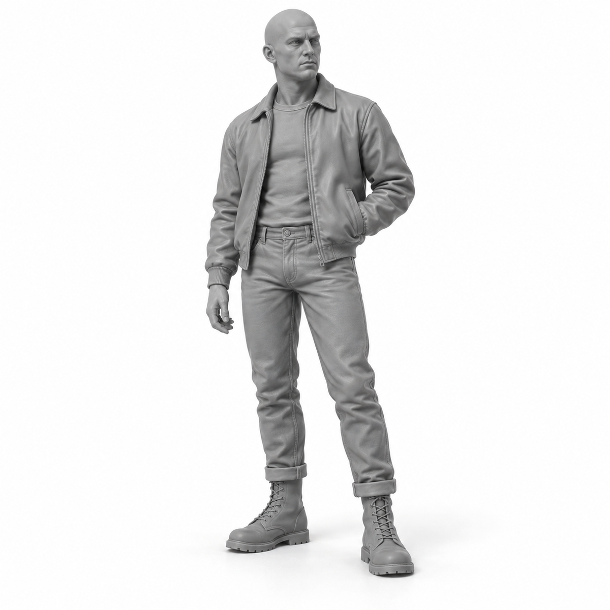 Skinhead mit Blouson - Subkulturen & Straßenleben - Skinhead-Subkultur