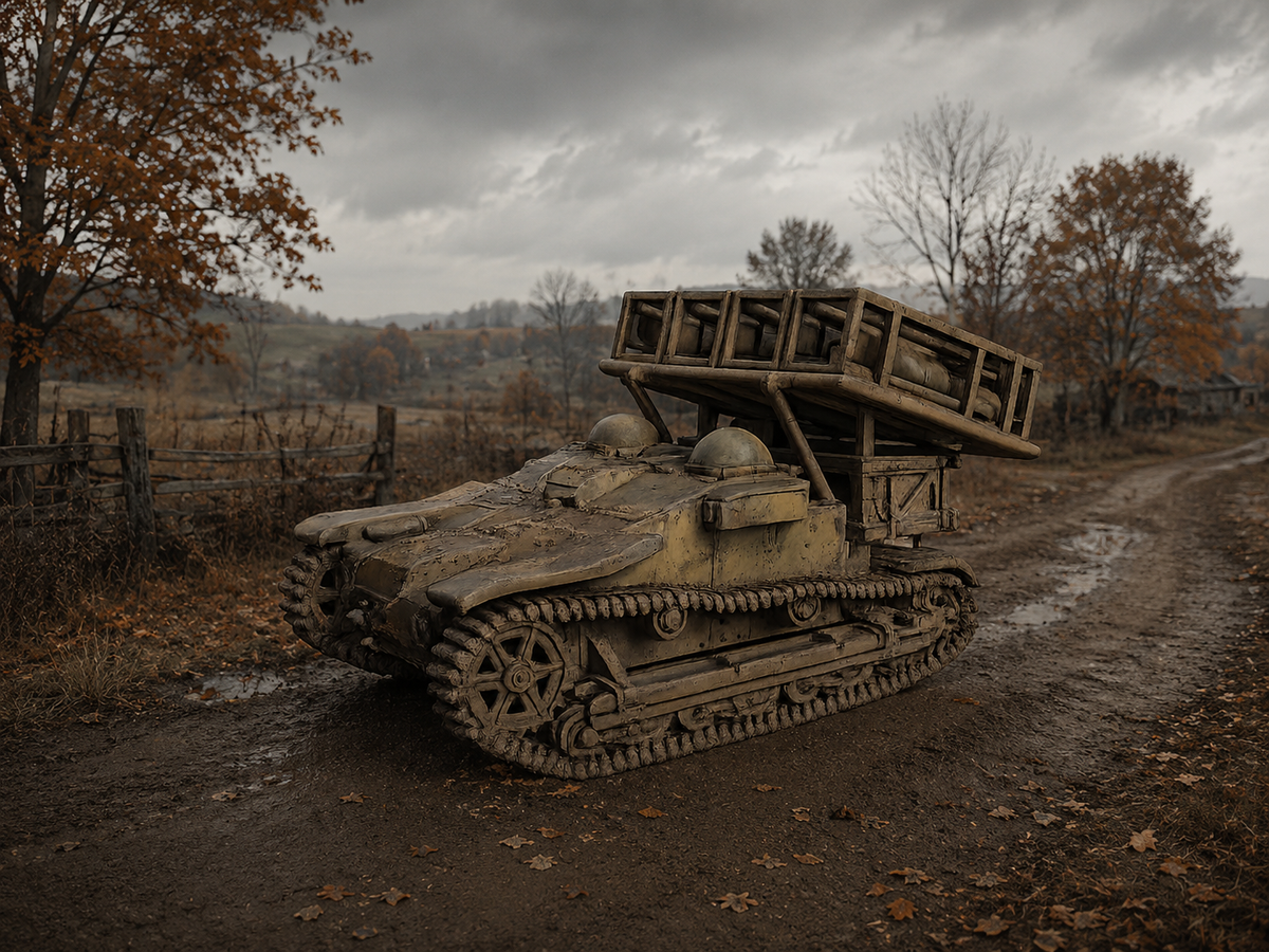 Infanterieschlepper UE 630 (f) Leichter selbstfahrender Raketenwerfer