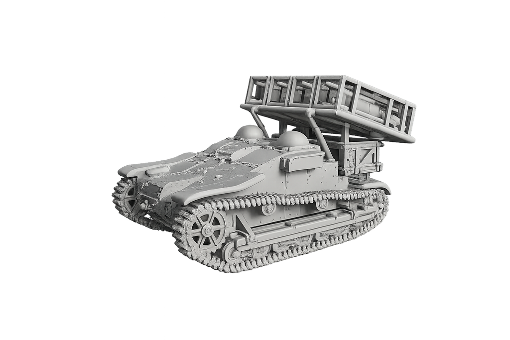 Infanterieschlepper UE 630 (f) Leichter selbstfahrender Raketenwerfer