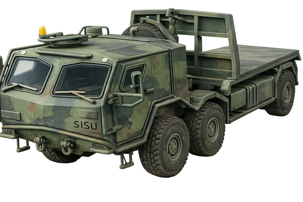 Sisu E13TP 8×8 Hakenlader Schwerer militärischer Geländelastkraftwagen