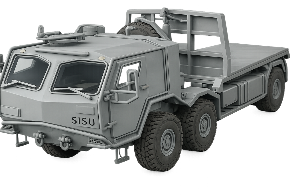 Sisu E13TP 8×8 Hakenlader Schwerer militärischer Geländelastkraftwagen