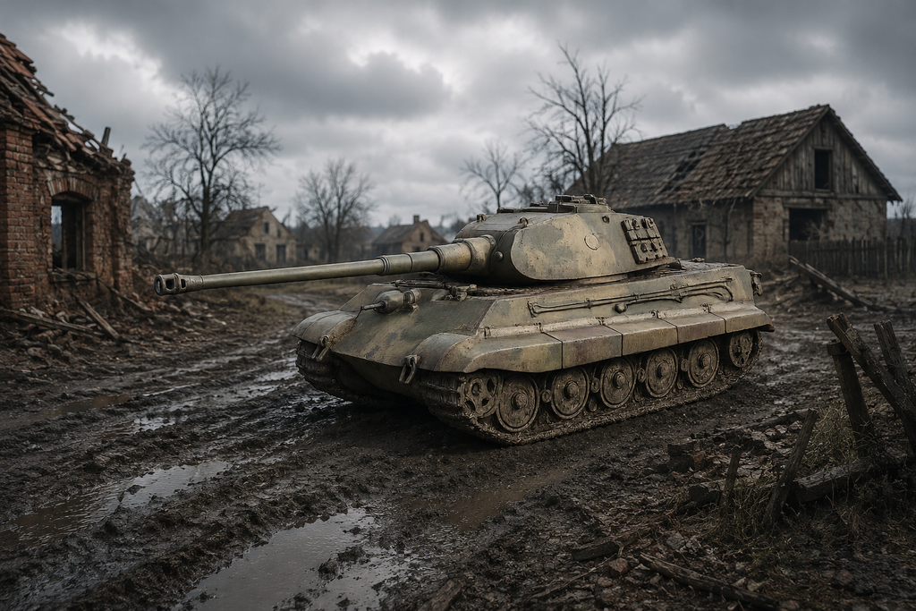 Sd.Kfz. 182 Tiger II / Königstiger Panzerkampfwagen Tiger Ausf. B Frühe Ausführung mit sogenanntem Porsche-Turm Schwerer Kampfpanzer