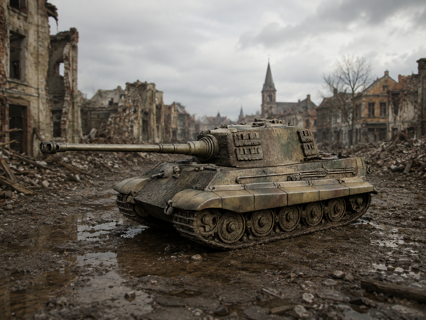 Sd.Kfz. 182 Tiger II / Königstiger Panzerkampfwagen Tiger Ausf. B „Henschel-Turm“ mit Zimmerit Schwerer Kampfpanzer