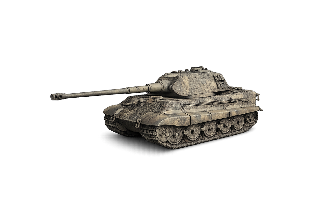 Sd.Kfz. 182 Tiger II / Königstiger Panzerkampfwagen Tiger Ausf. B Frühe Ausführung mit sogenanntem Porsche-Turm und Zimmerit