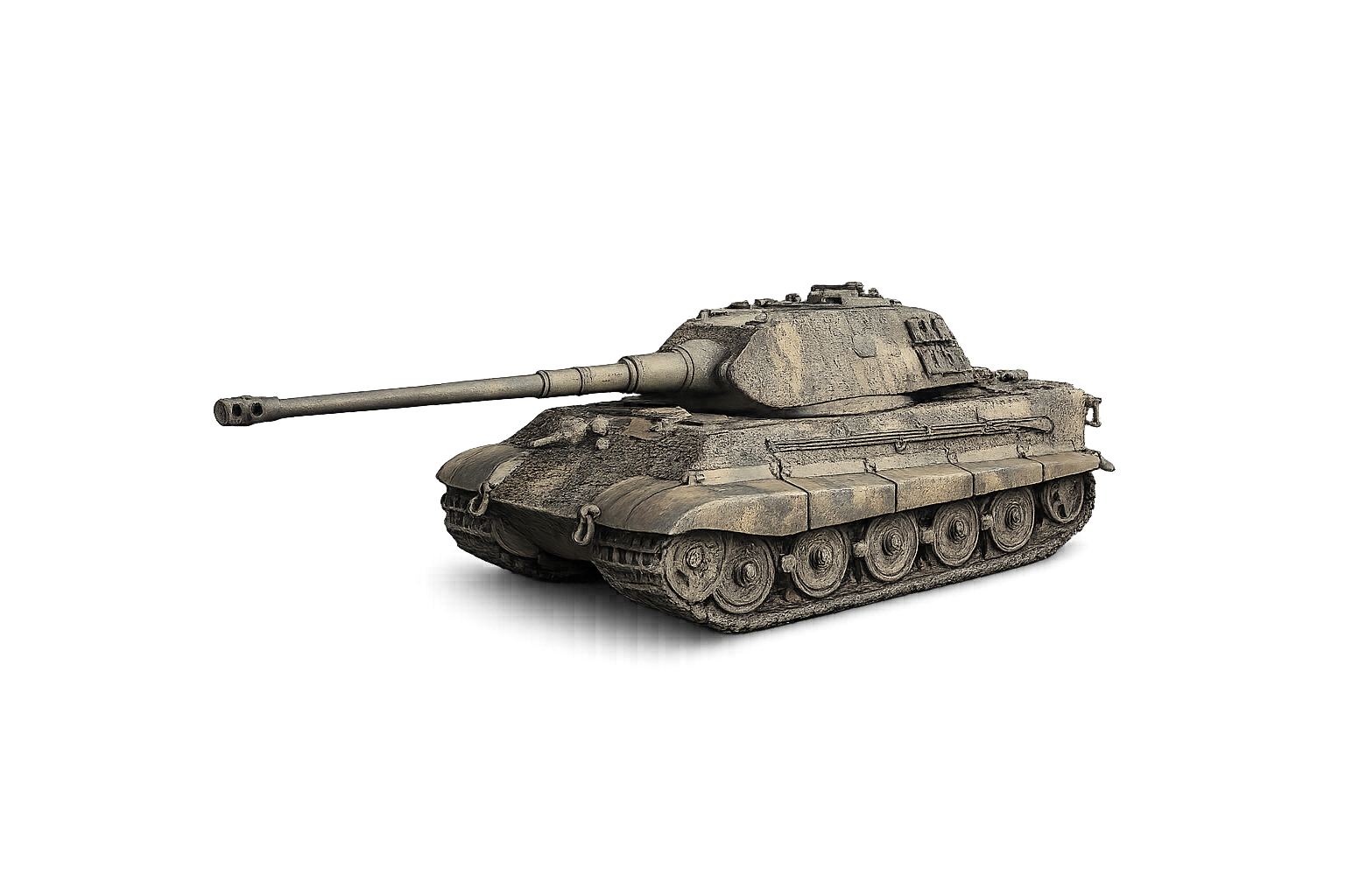 Sd.Kfz. 182 Tiger II / Königstiger Panzerkampfwagen Tiger Ausf. B Frühe Ausführung mit sogenanntem Porsche-Turm und Zimmerit