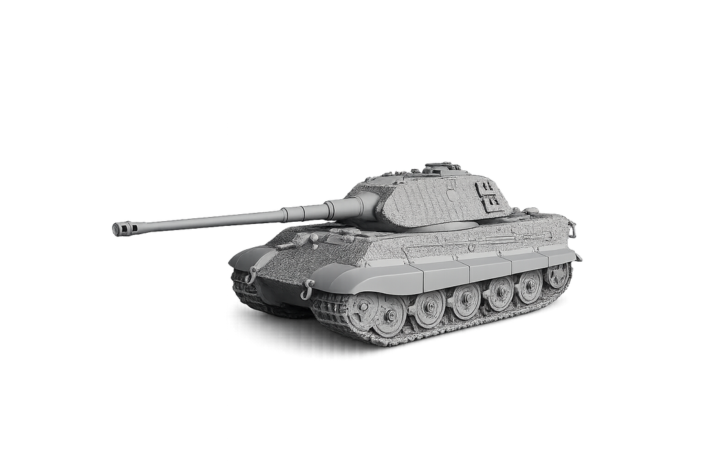 Sd.Kfz. 182 Tiger II / Königstiger Panzerkampfwagen Tiger Ausf. B Frühe Ausführung mit sogenanntem Porsche-Turm und Zimmerit