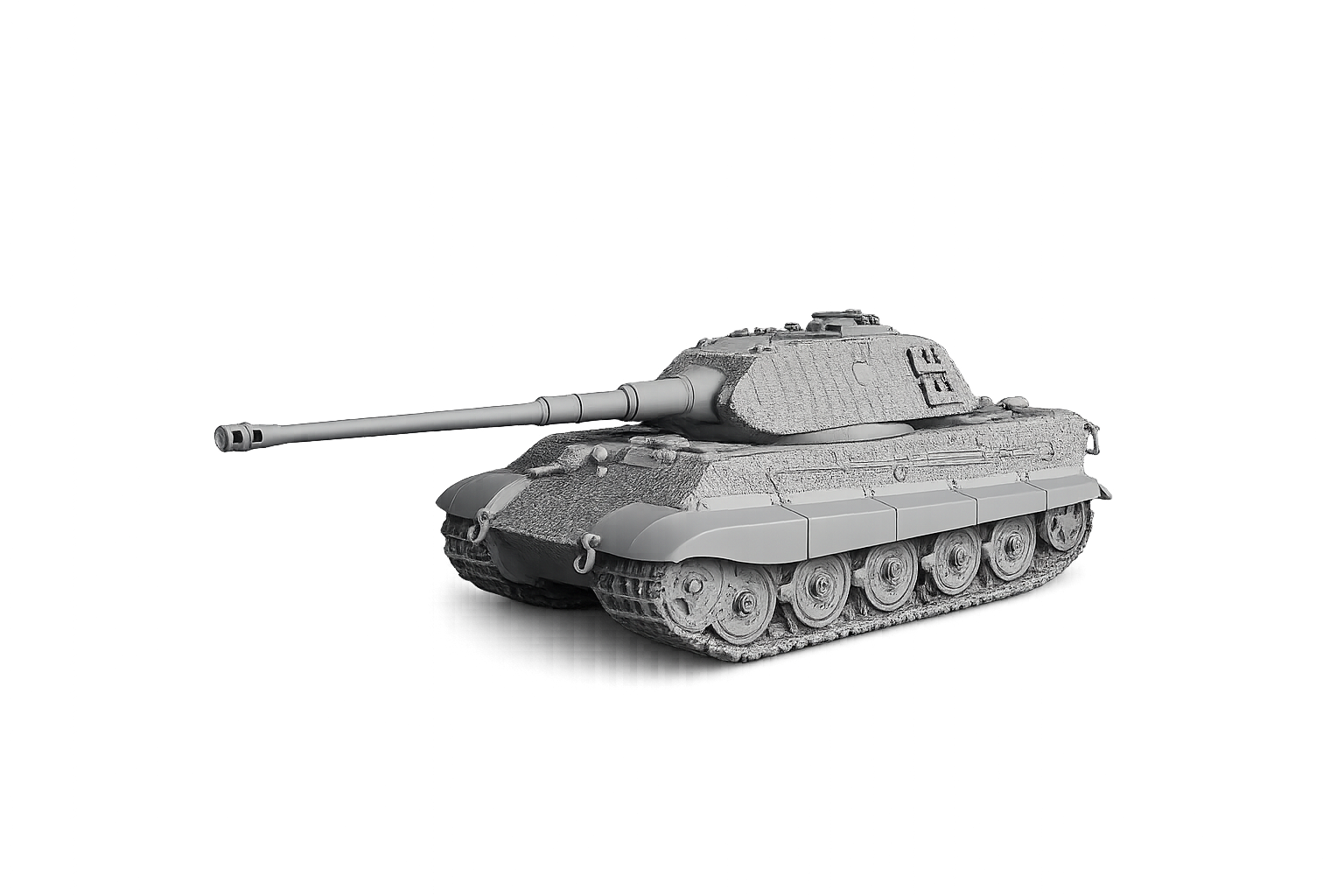 Sd.Kfz. 182 Tiger II / Königstiger Panzerkampfwagen Tiger Ausf. B Frühe Ausführung mit sogenanntem Porsche-Turm und Zimmerit